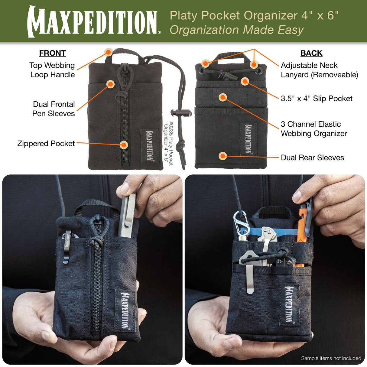 Platy Pocket Organizer 4×6