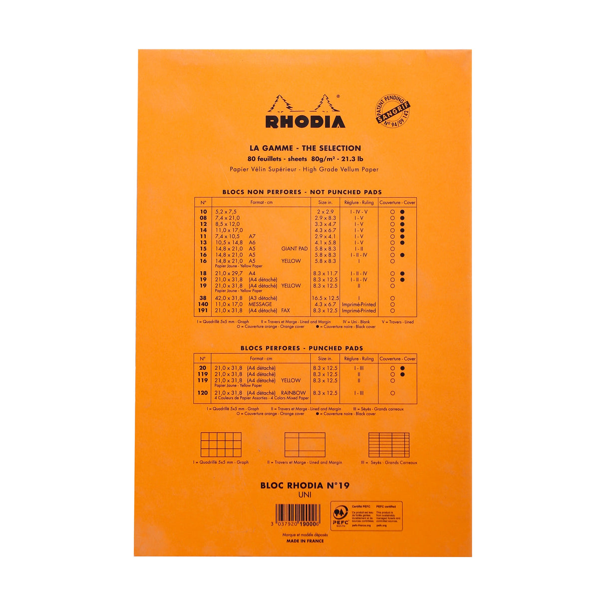 Bloc N°19 - Anteckningsblock