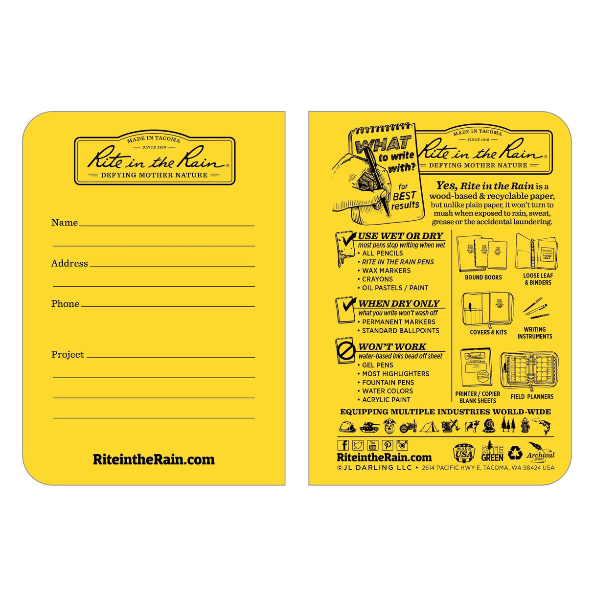 Stapled 3.25×4.625 3-Pack - Muistivihko