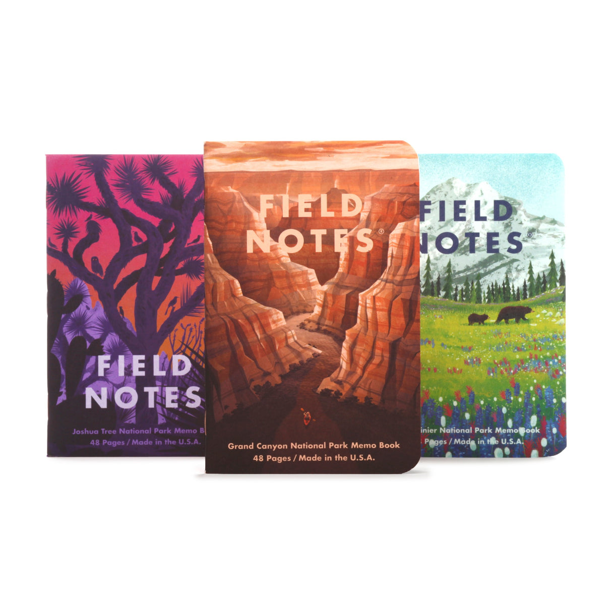National Parks 3-Pack Memo Book