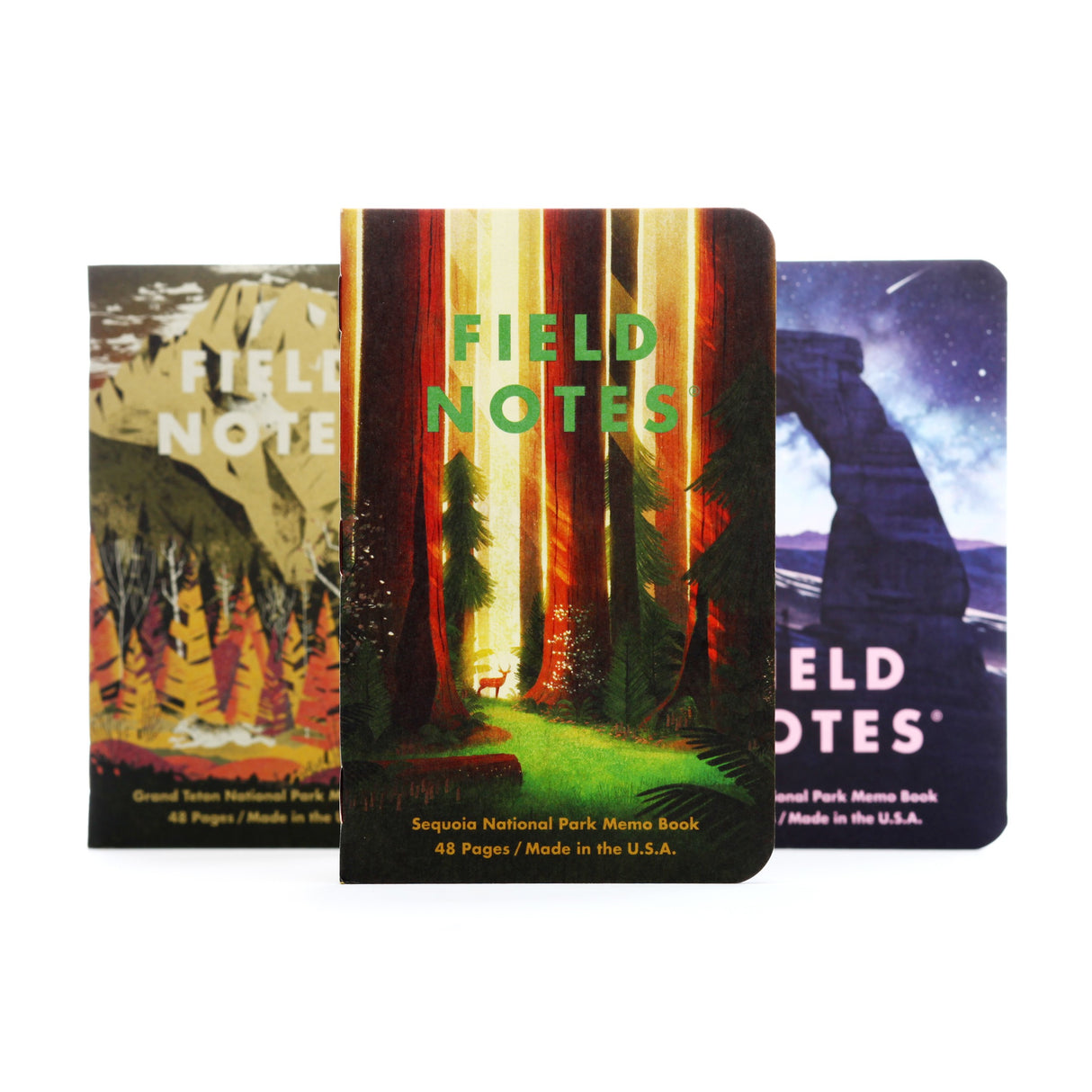 National Parks 3-Pack Memo Book
