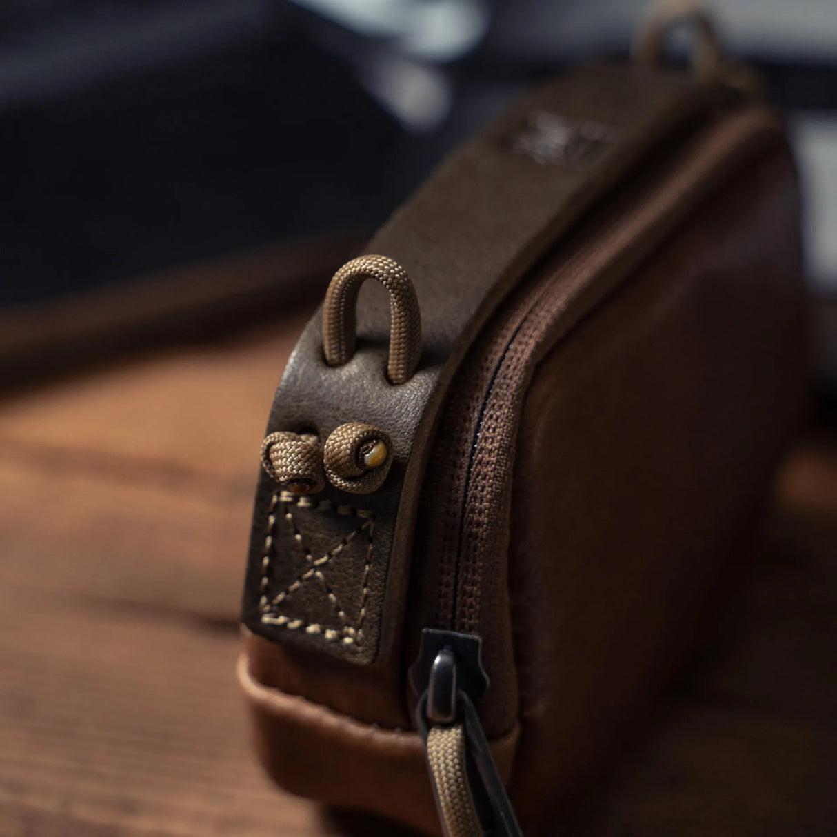 Full Leather Portable Camera Pouch