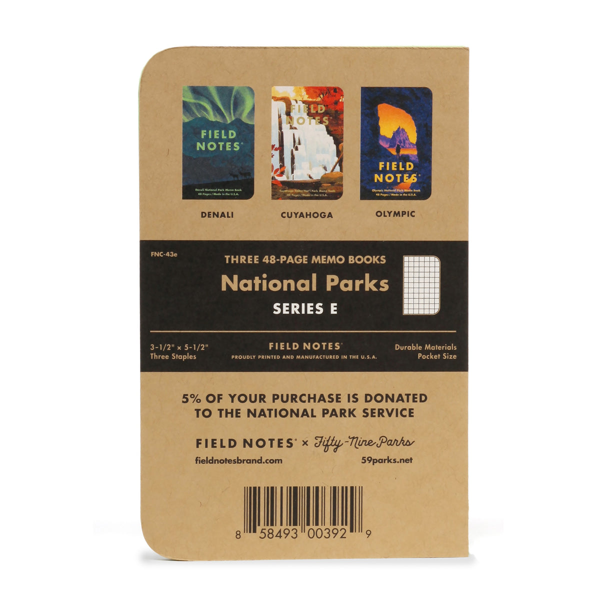National Parks 3-Pack Memo Book