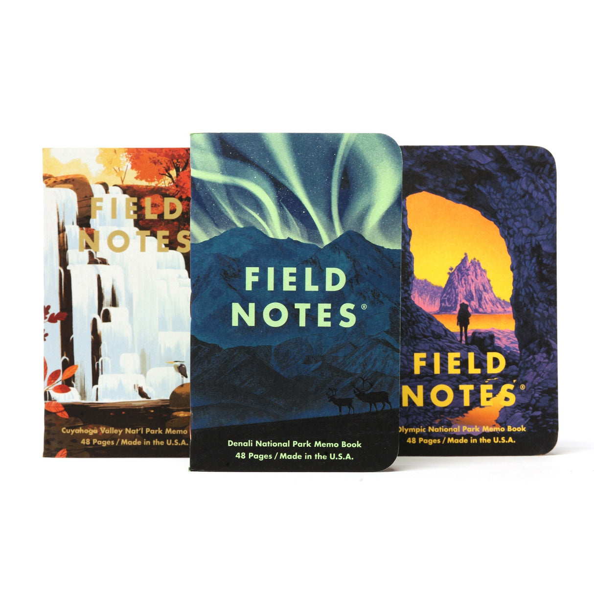 National Parks 3-Pack Memo Book