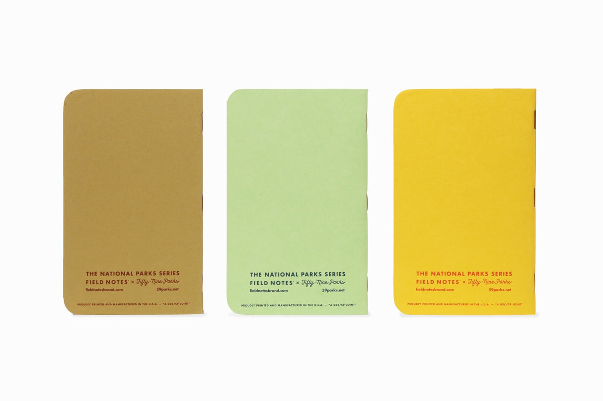 National Parks 3-Pack Memo Book