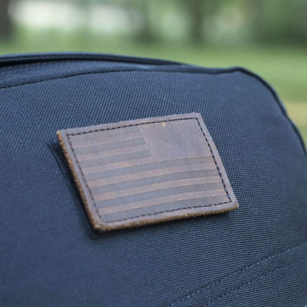 Reverse Flag Patch Leather
