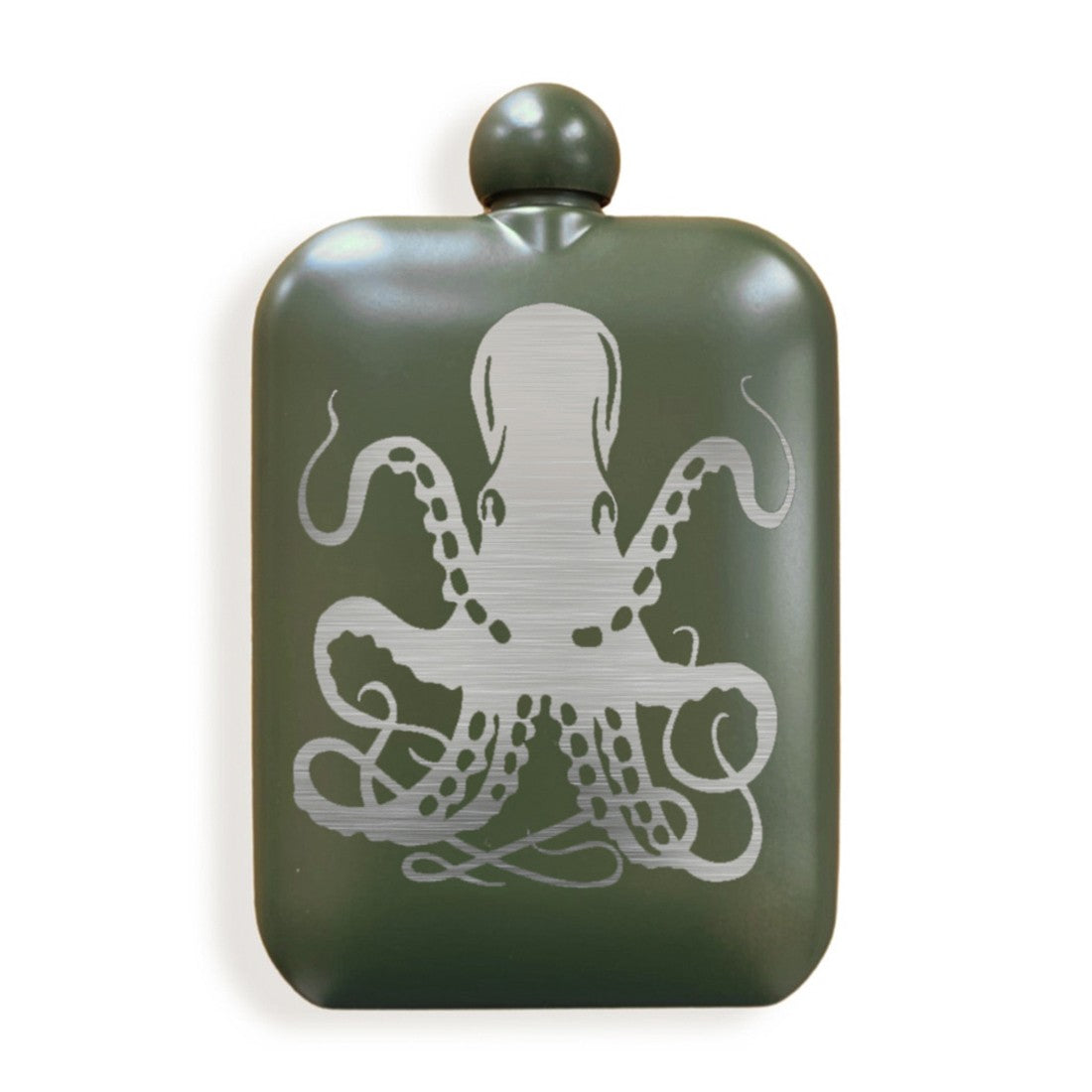 Sea Monster Olive Drab Flask