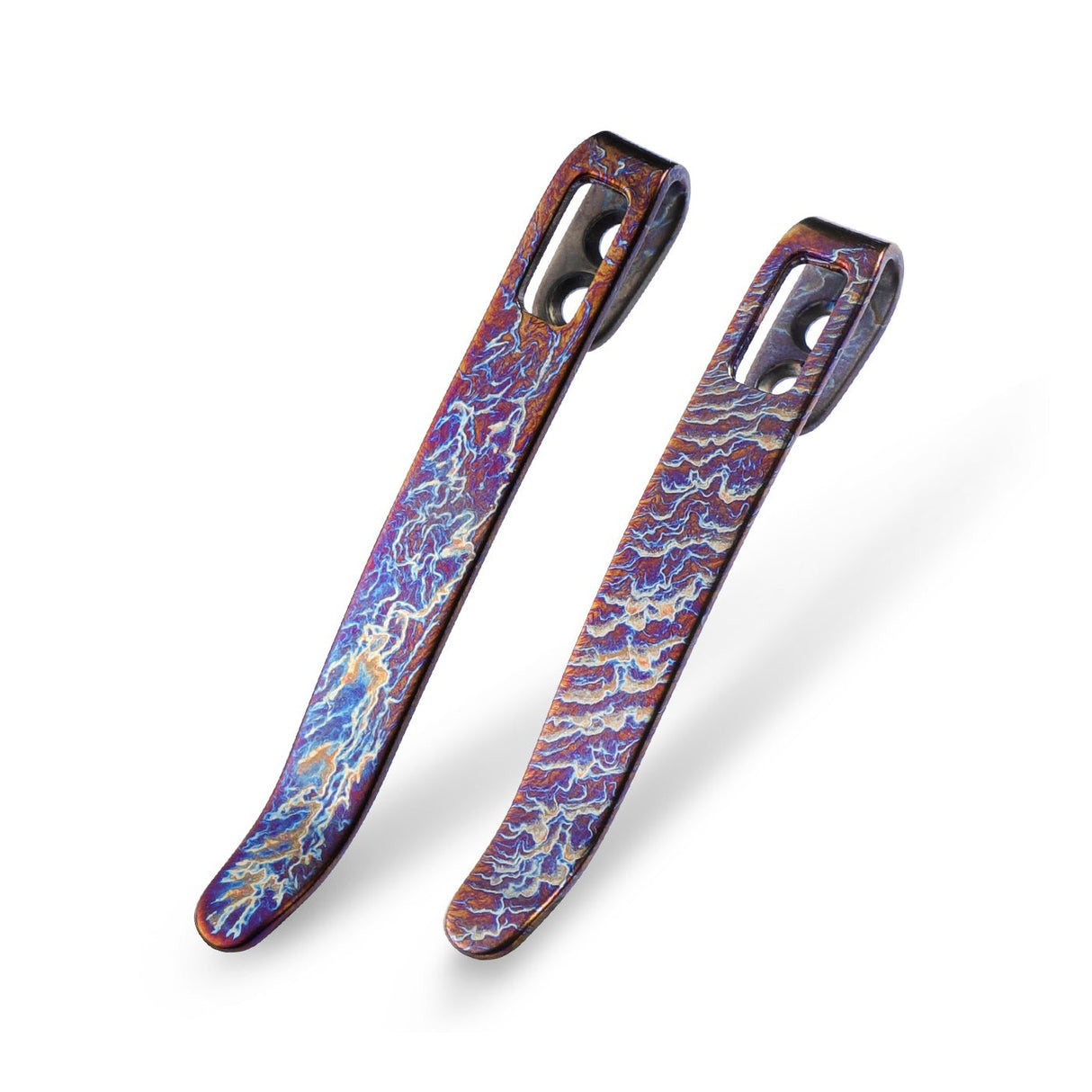 Flamed Titanium 2-Pack - Taskuklipsu