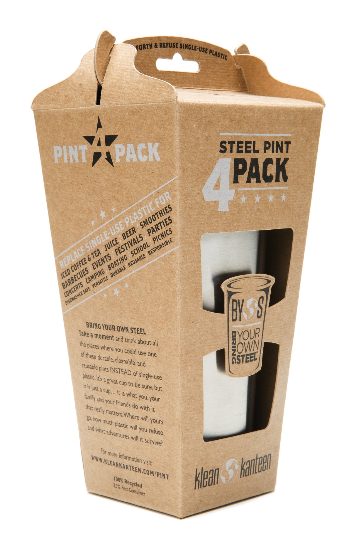 Steel Pint 473 ml 4-Pack