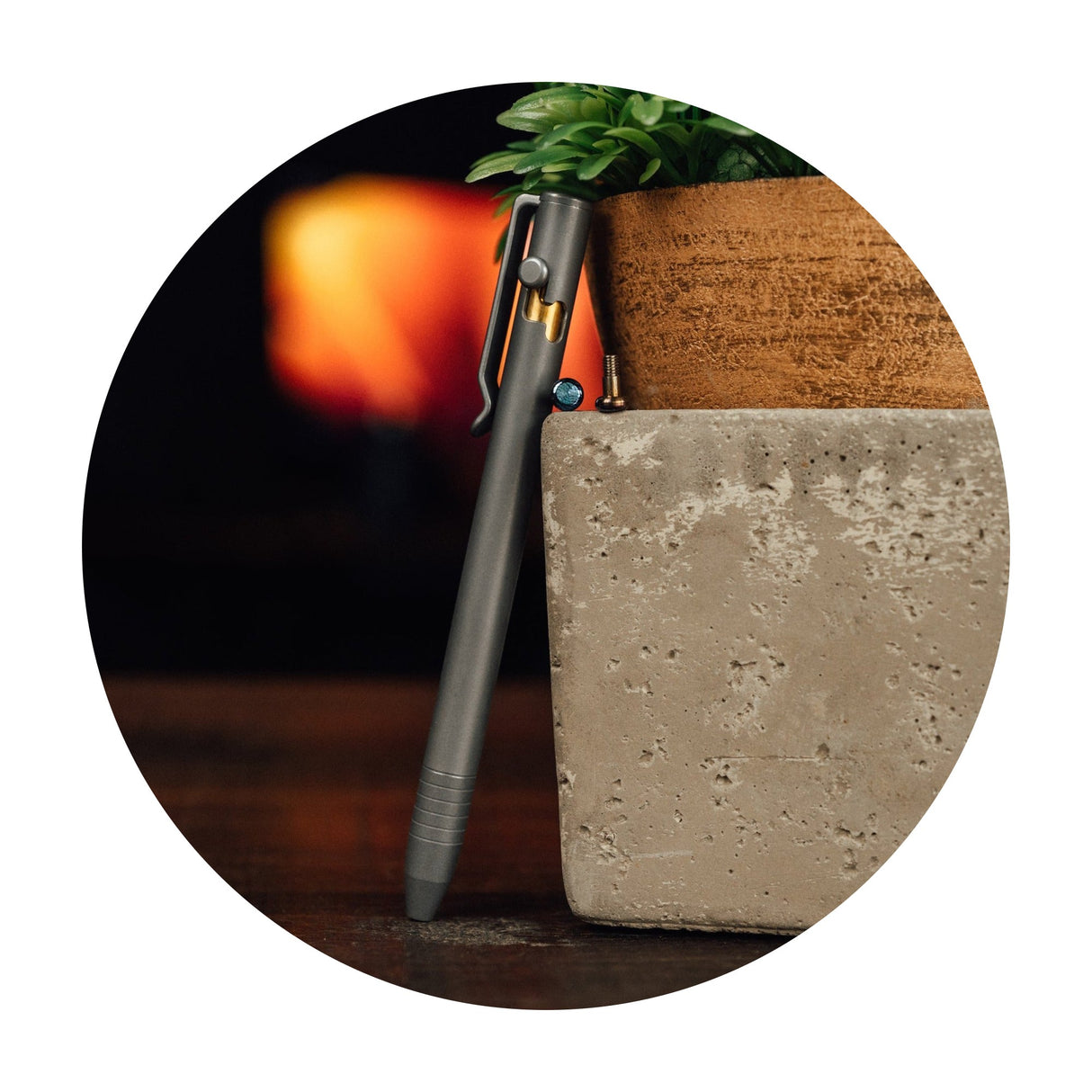 Bolt Action Titanium Pencil