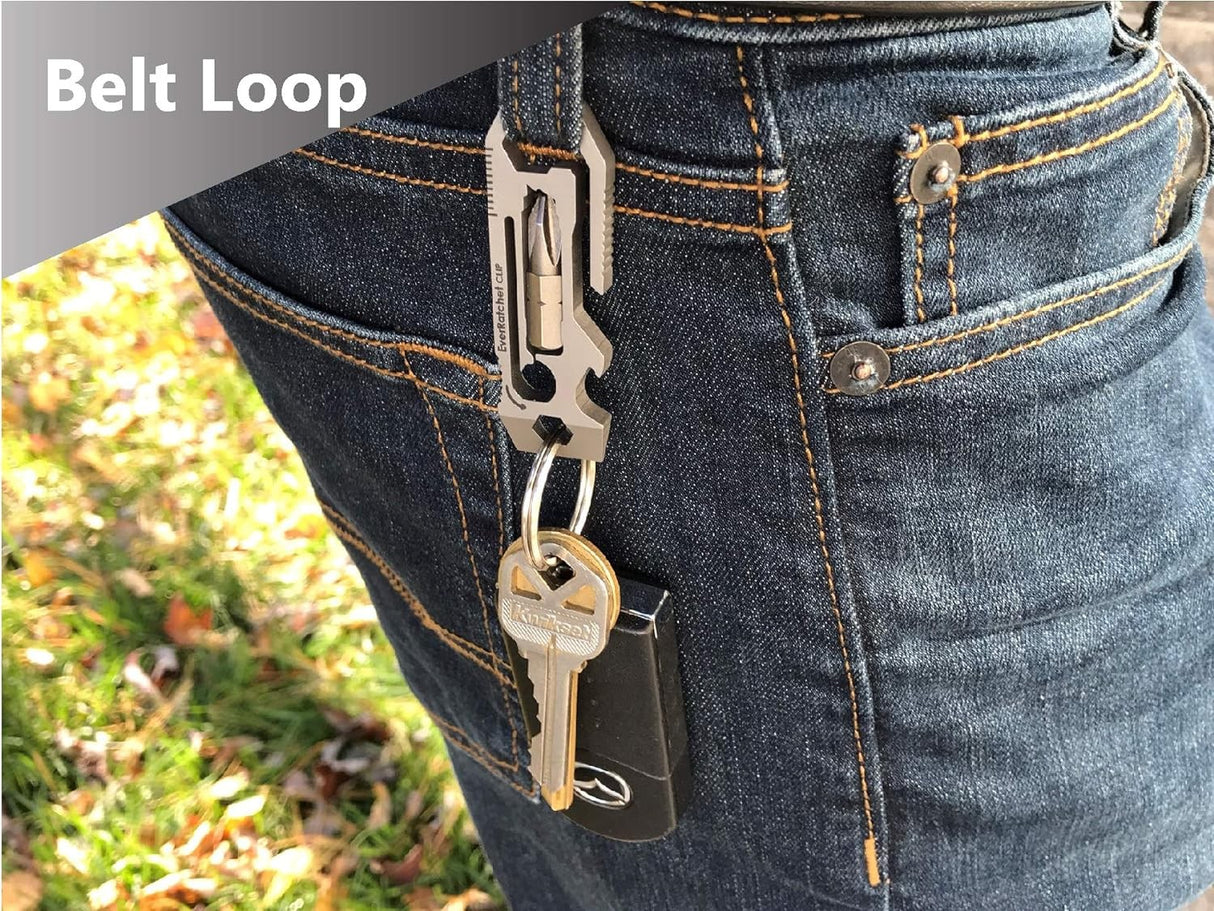 EverRatchet Clip Titanium - Monitoimityökalu