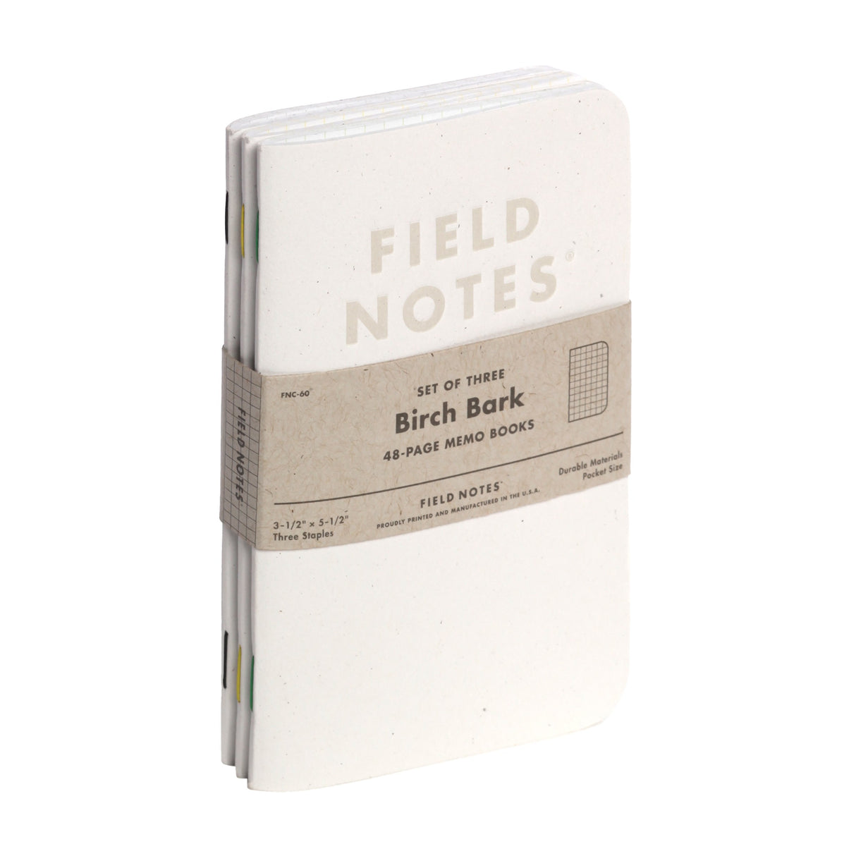 Birch Bark 3-Pack Memo Book