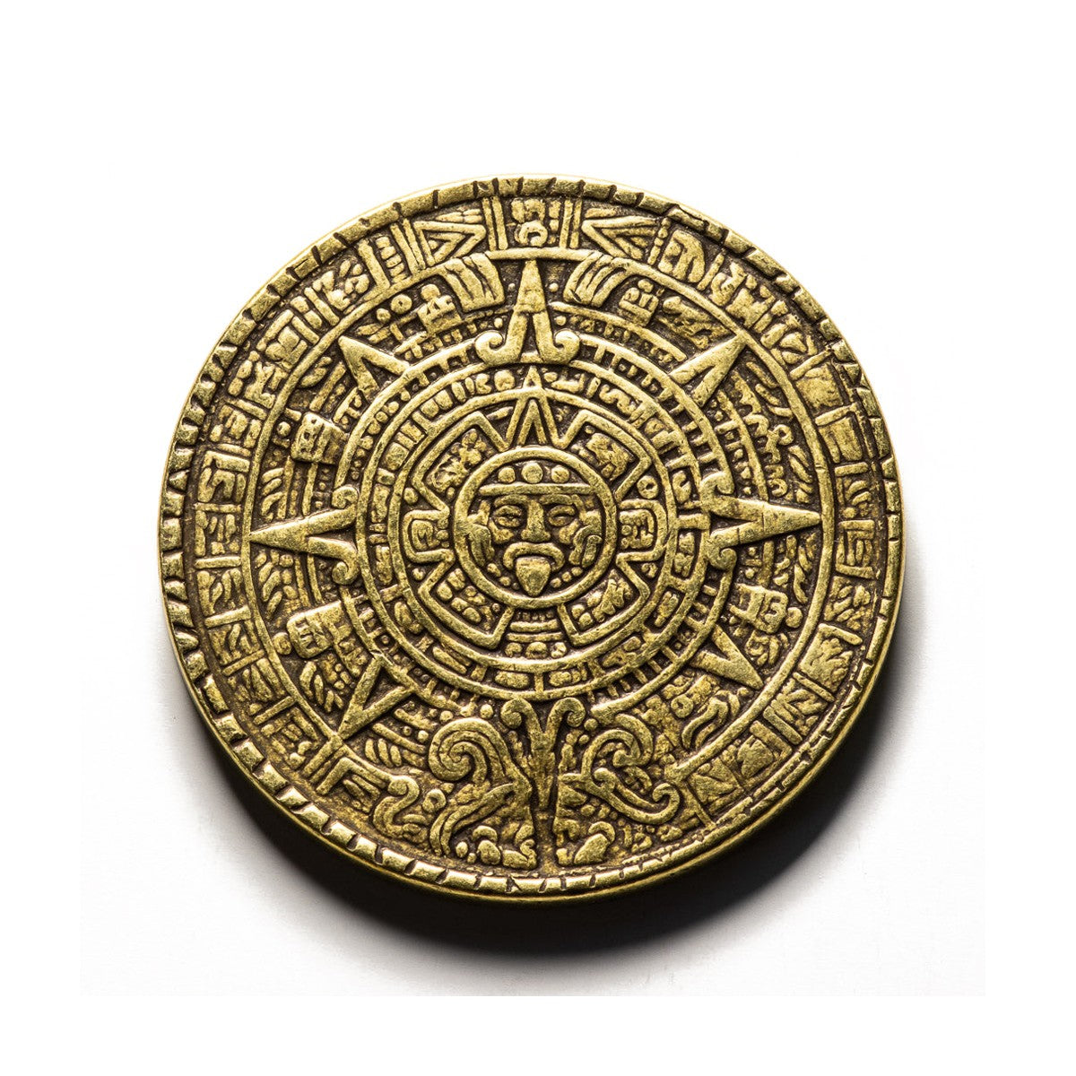 The Sun and Moon Worry Coin Brass