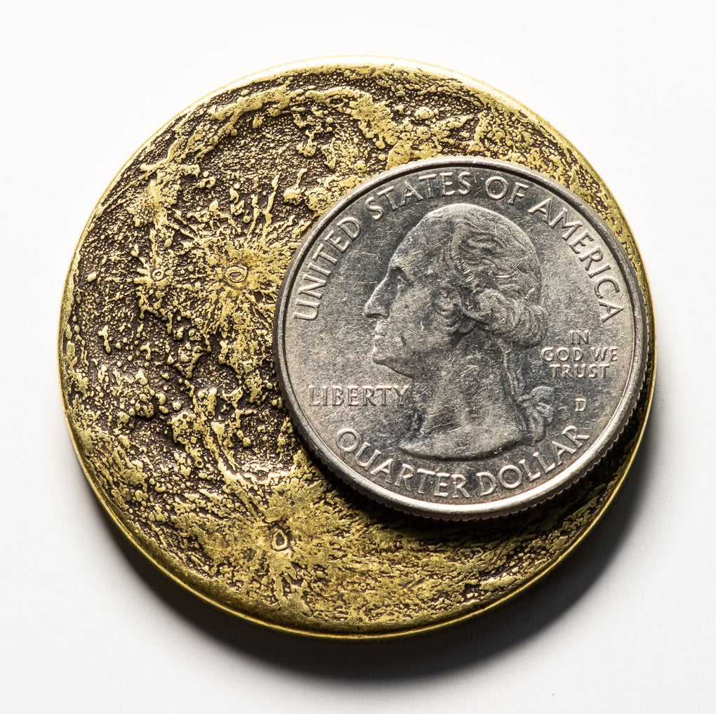 The Sun and Moon Worry Coin Brass