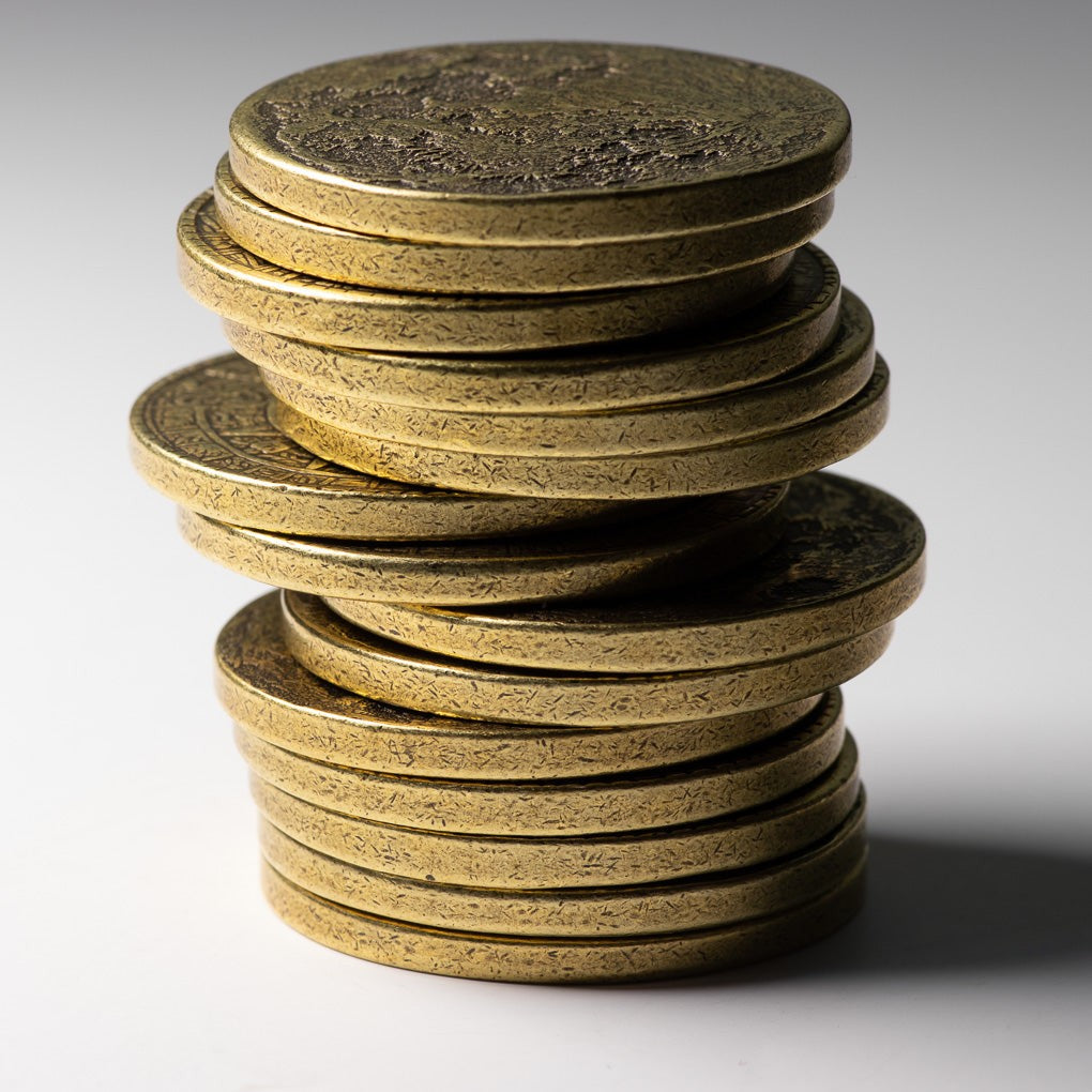 The Sun and Moon Worry Coin Brass