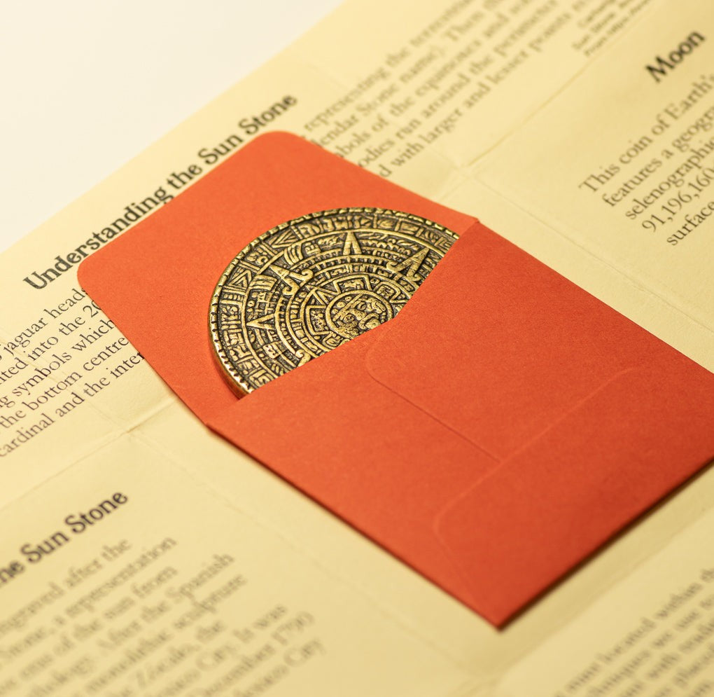 The Sun and Moon Worry Coin Brass