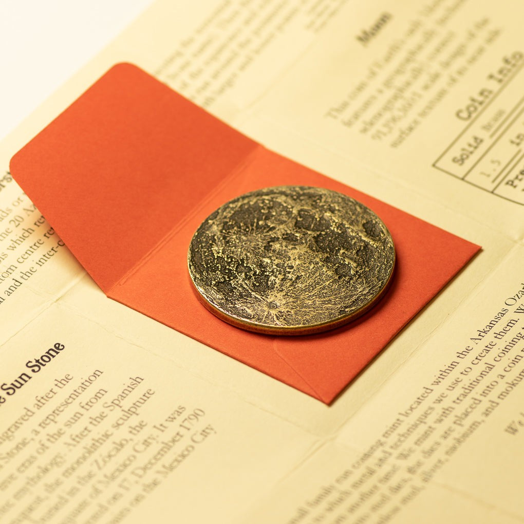 The Sun and Moon Worry Coin Brass