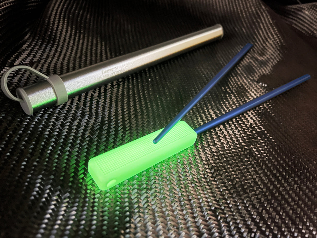 Blue Robusto Titanium Chopsticks Kit (Gen 6)