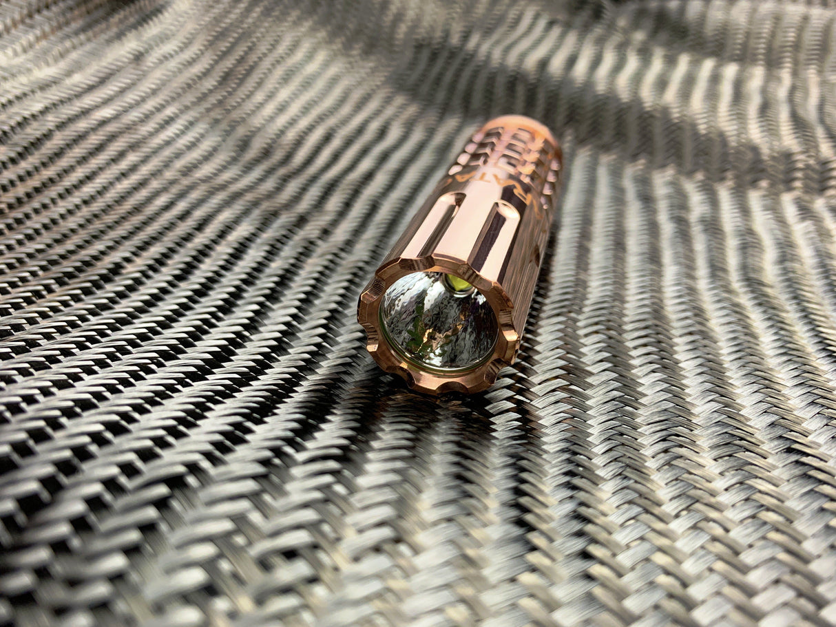 Copper CR123 Flashlight (Rev 3)