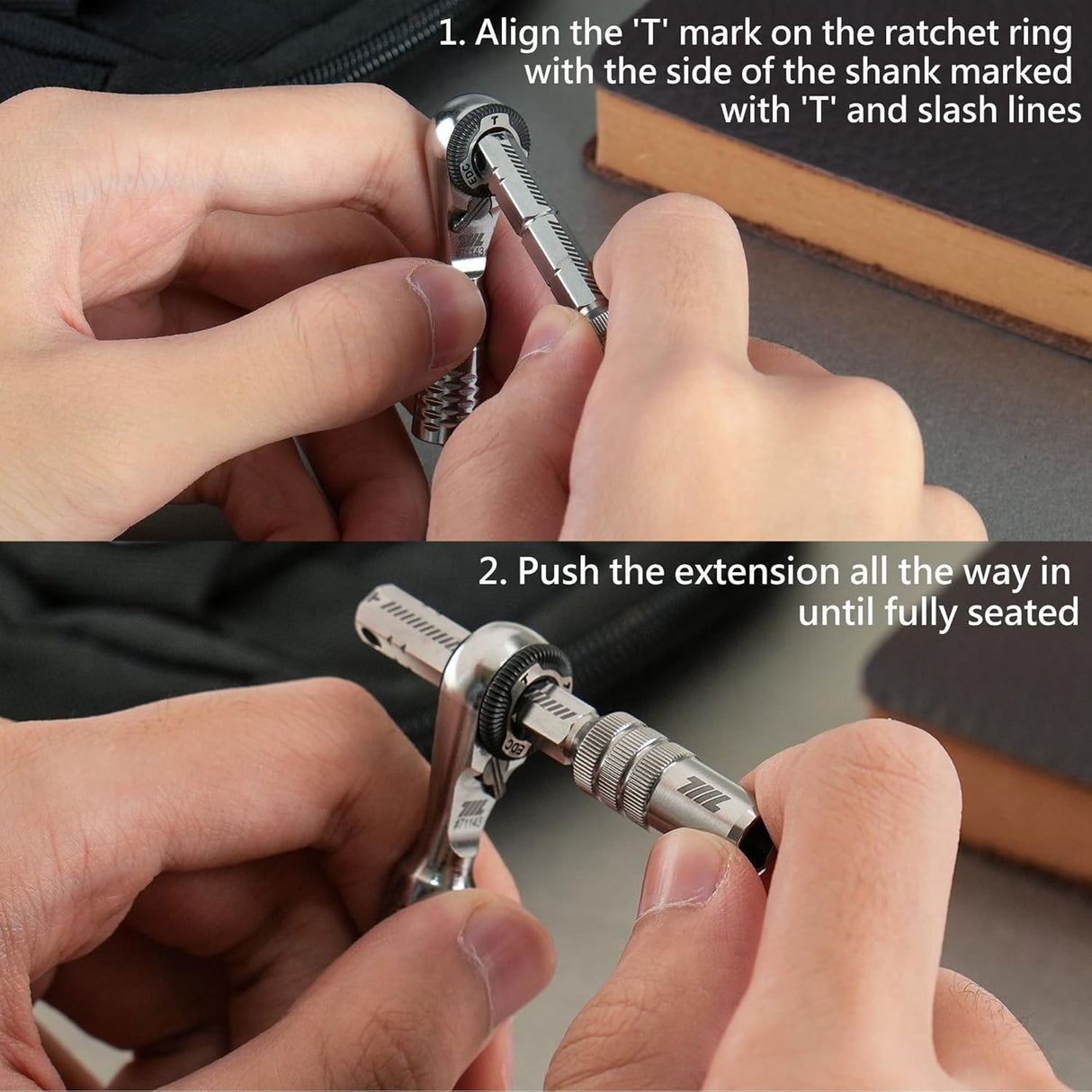 Magnetic Bit Extension T/L-Handle 2-Pack