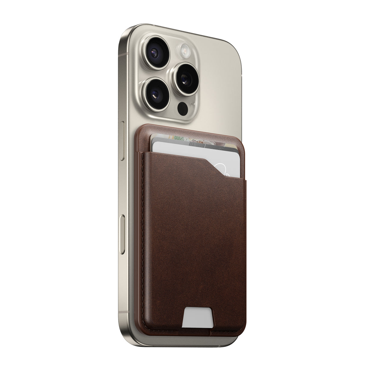 Leather Mag Wallet + Find My Tracking