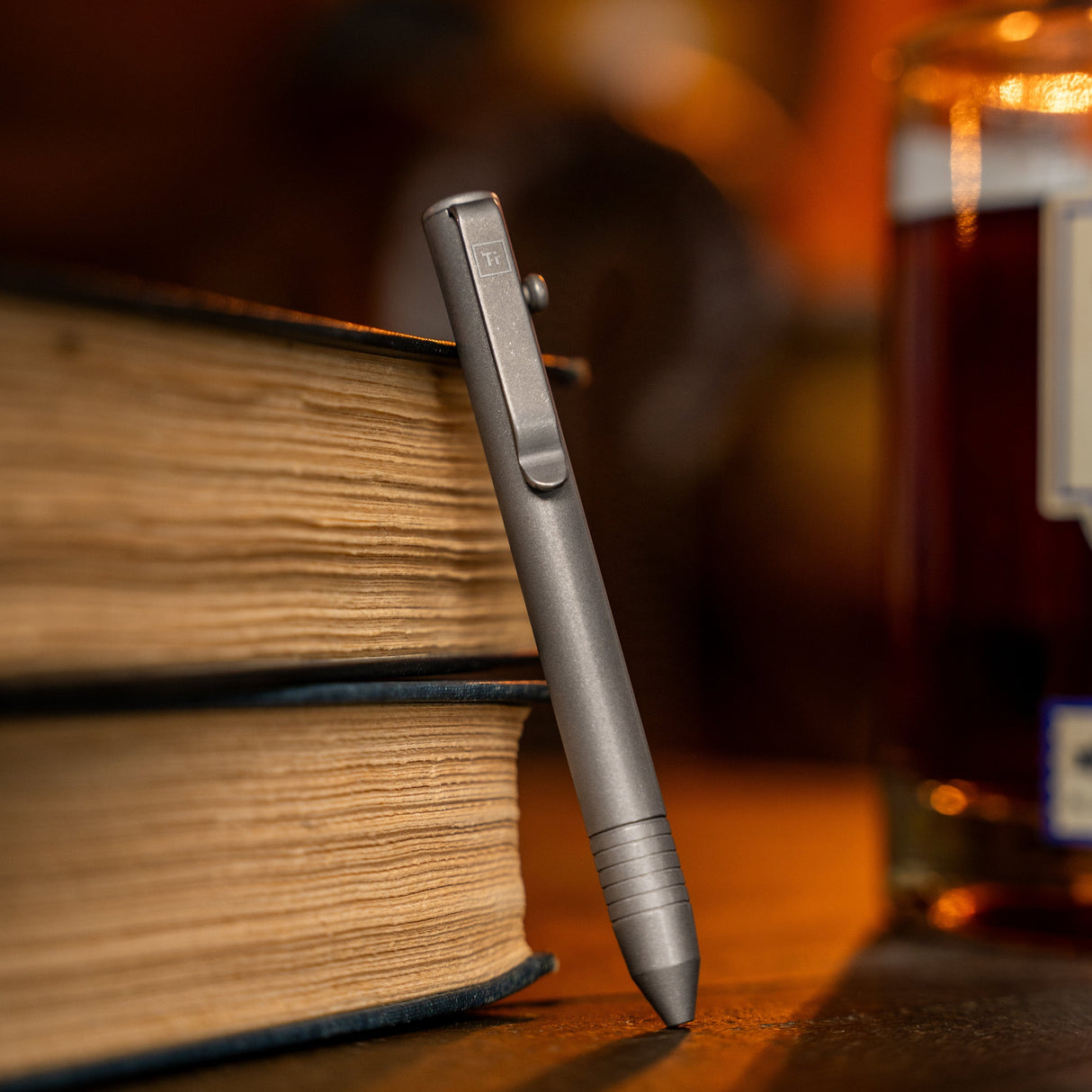 Base Line Bolt Action Titanium Pen