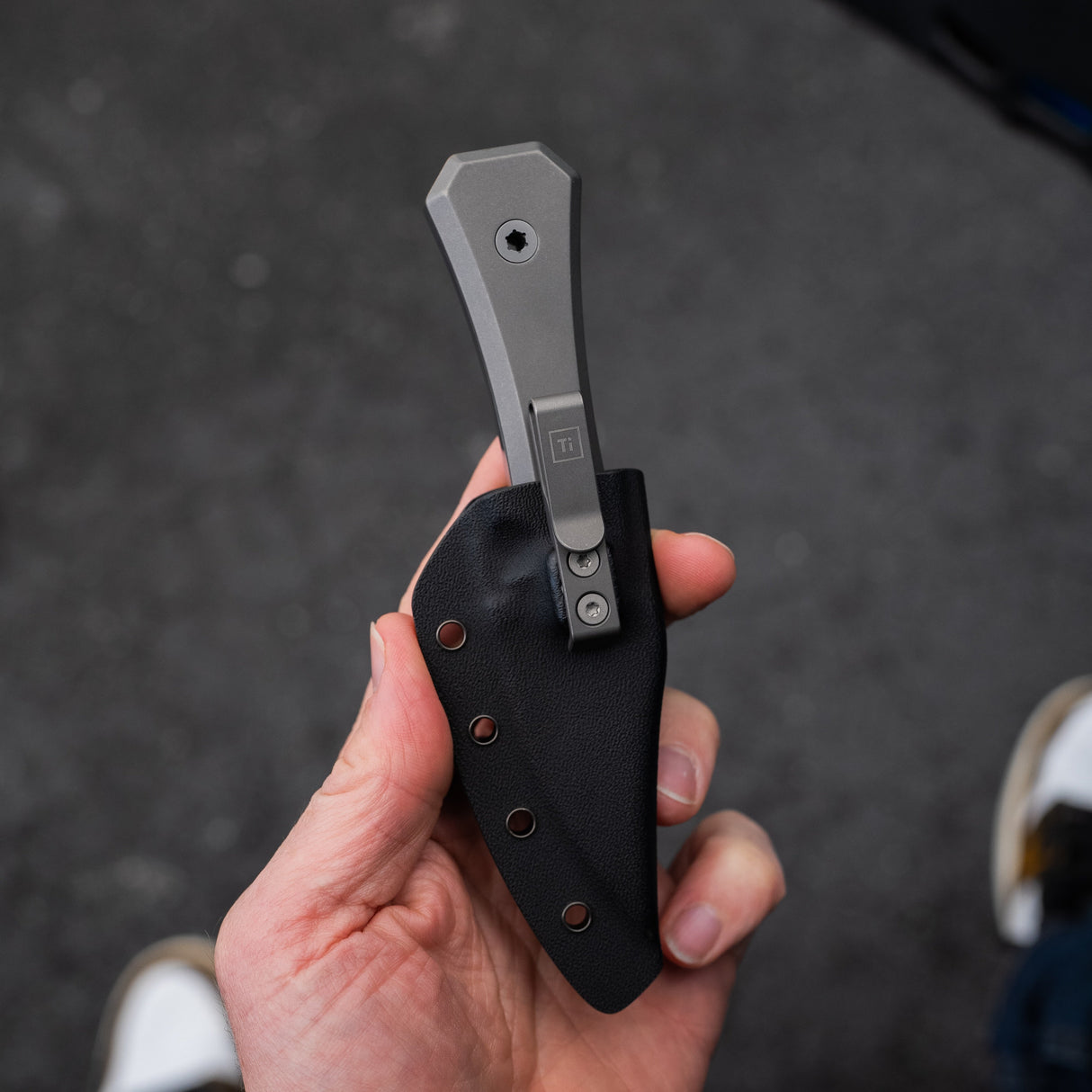 Ti Pocket Bowie Knife