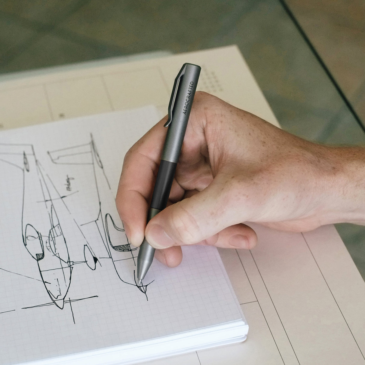 Contrail Pocket Clip Pen