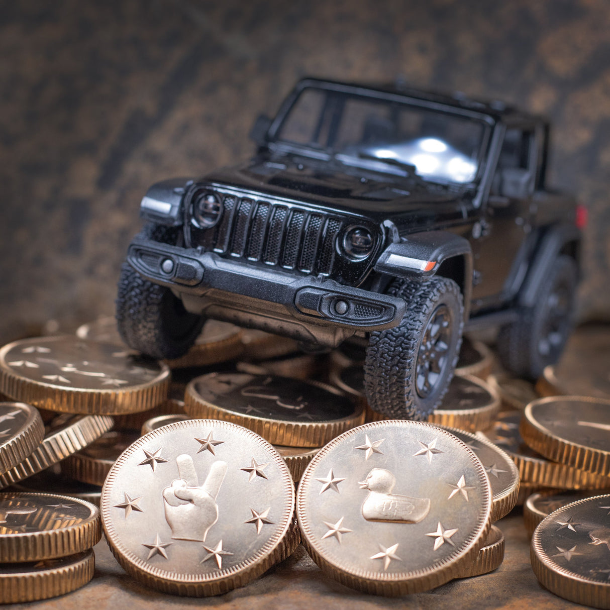 Rugged Lucky Duck Coin Bronze