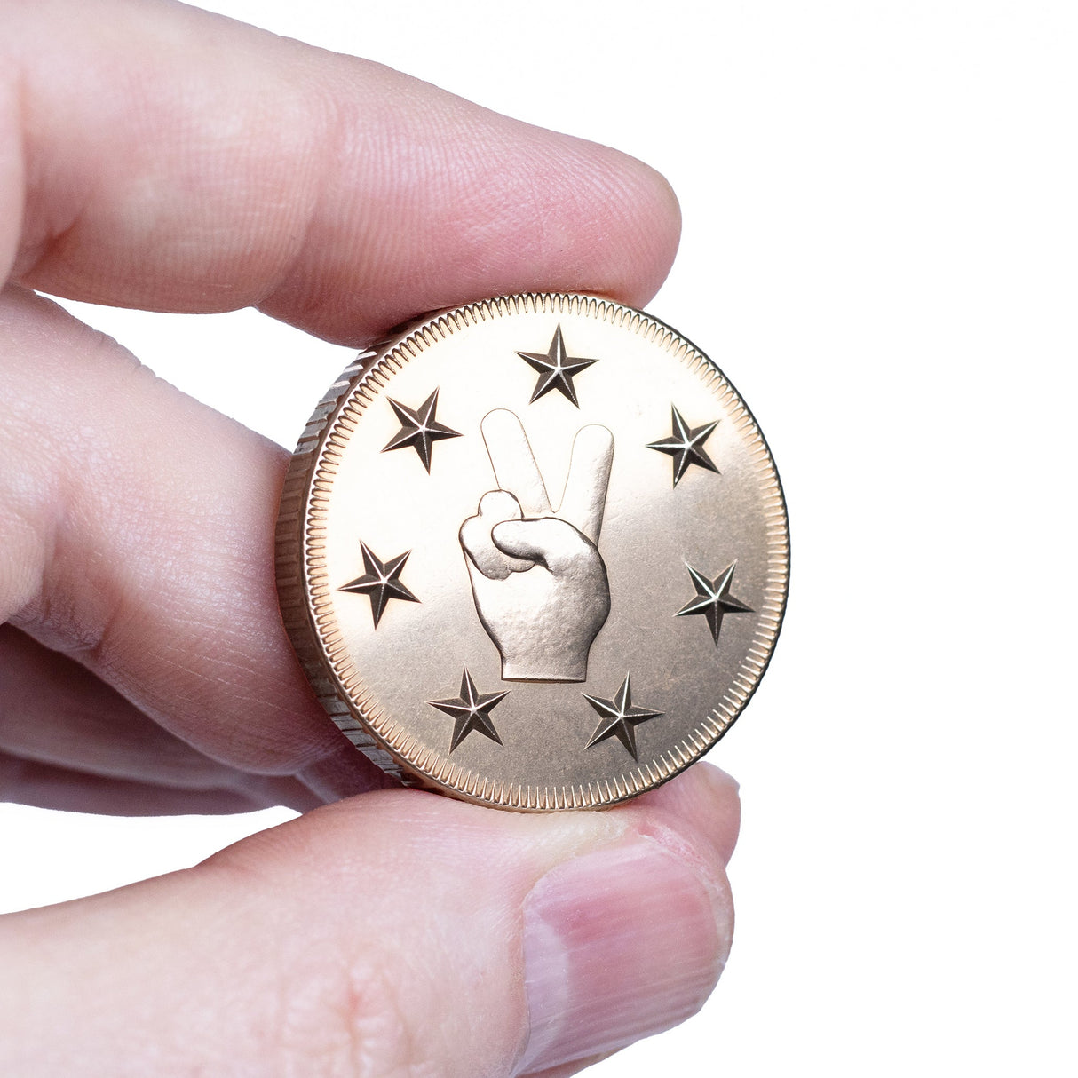 Rugged Lucky Duck Coin Bronze