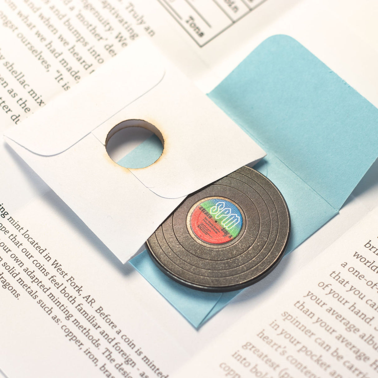 Record Spinner Blackened Copper