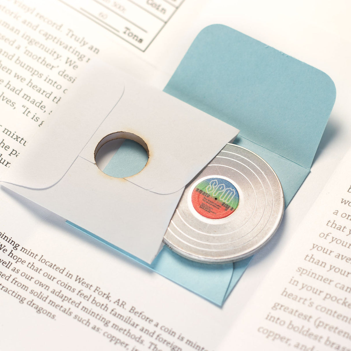 Record Spinner Silver