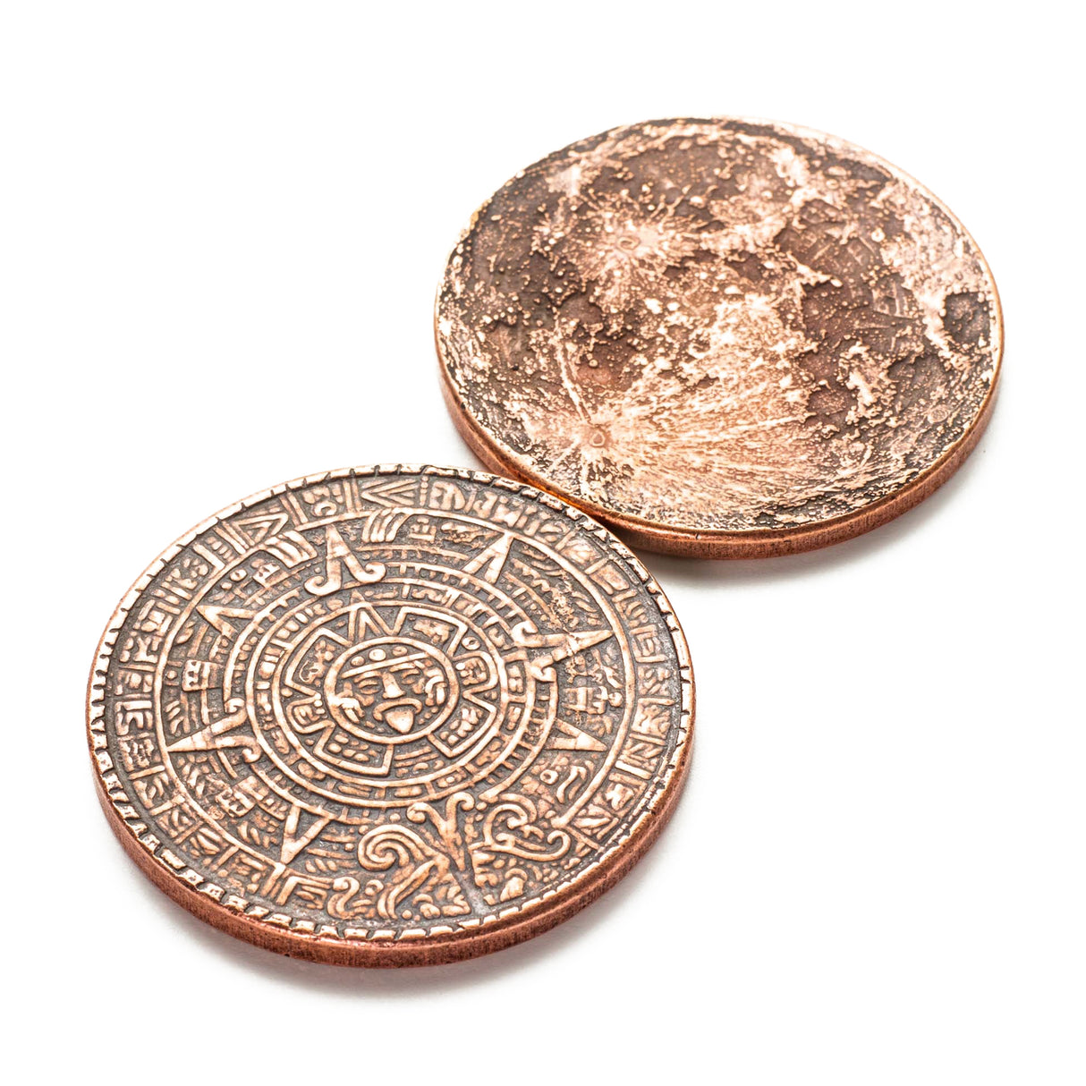 The Sun and Moon Worry Coin Copper