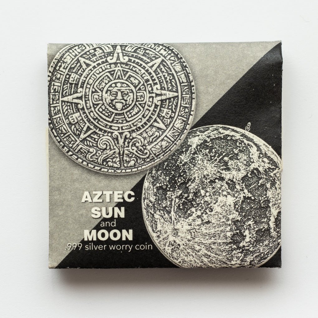 The Sun and Moon Worry Coin Silver