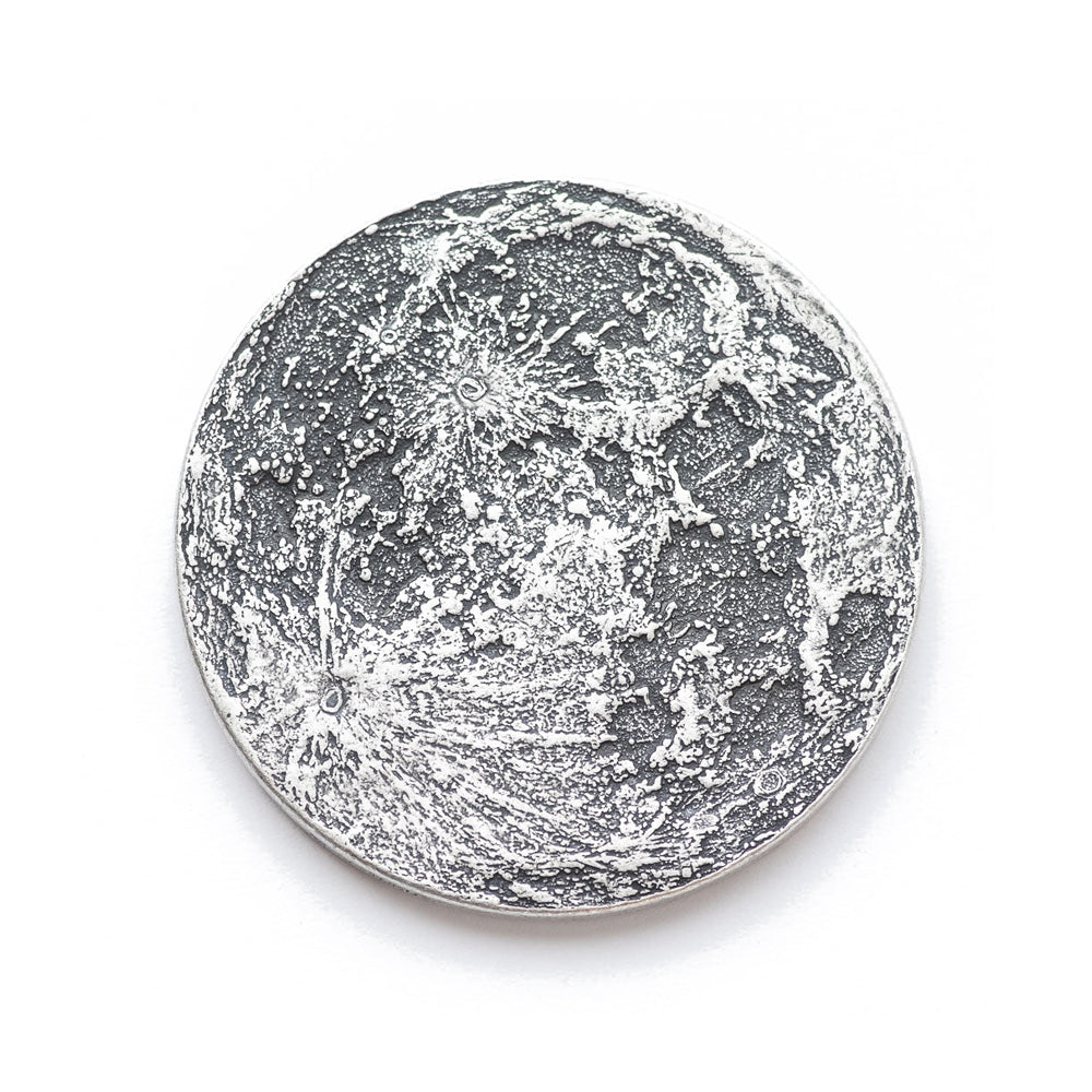 The Sun and Moon Worry Coin Silver
