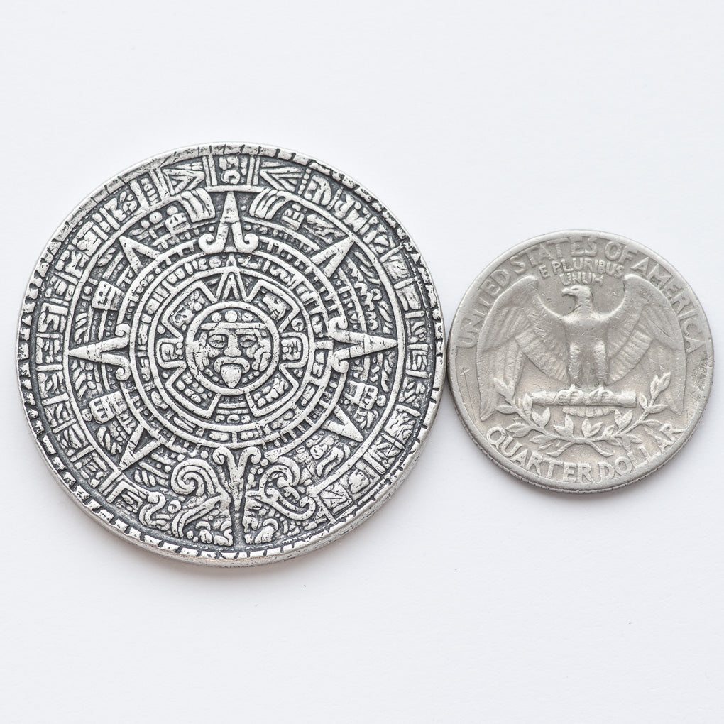 The Sun and Moon Worry Coin Silver