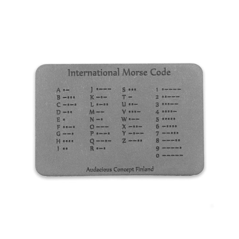 Audacious Concept Morse Patch Titanium