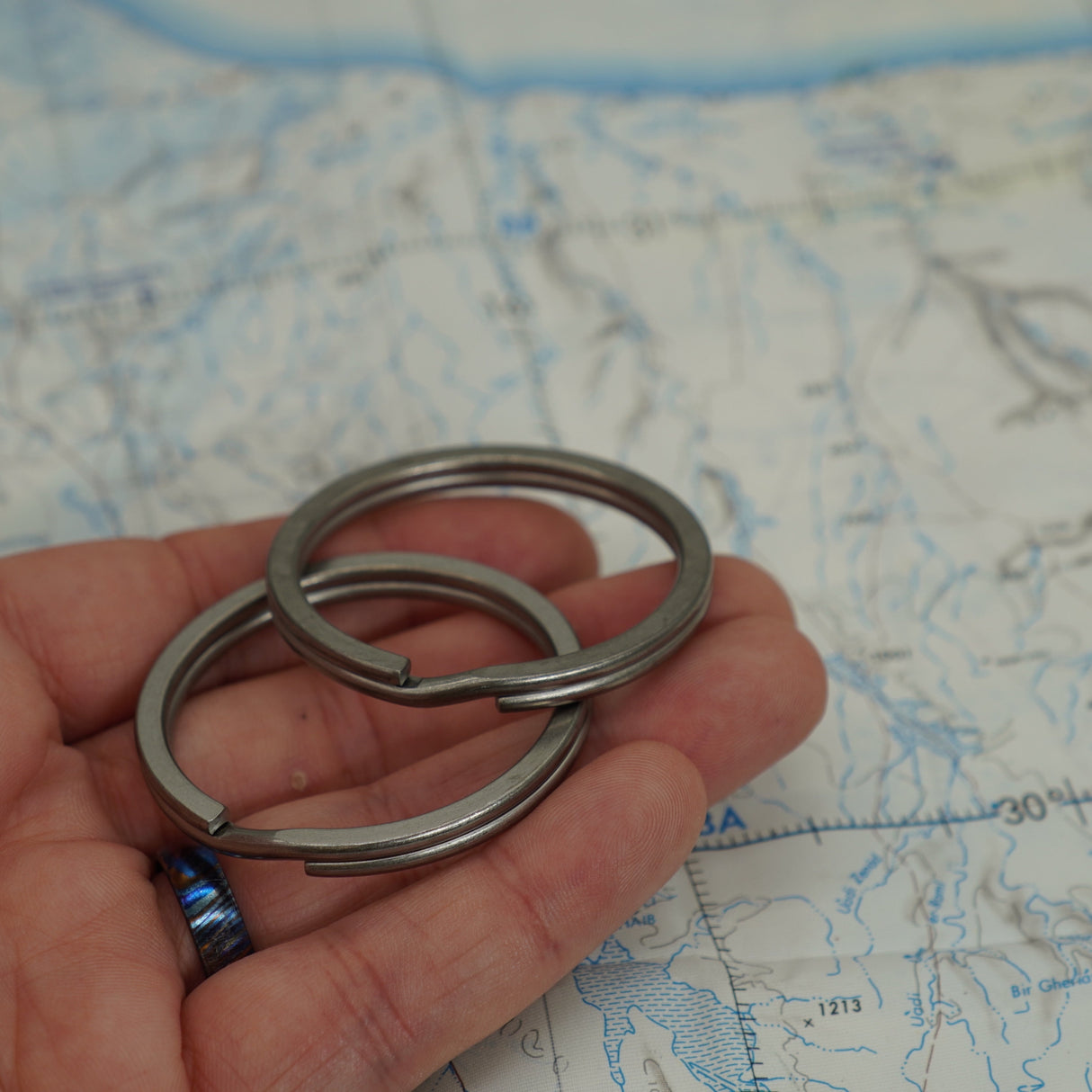 CountyComm 50 mm Ti Split Rings 2-Pack