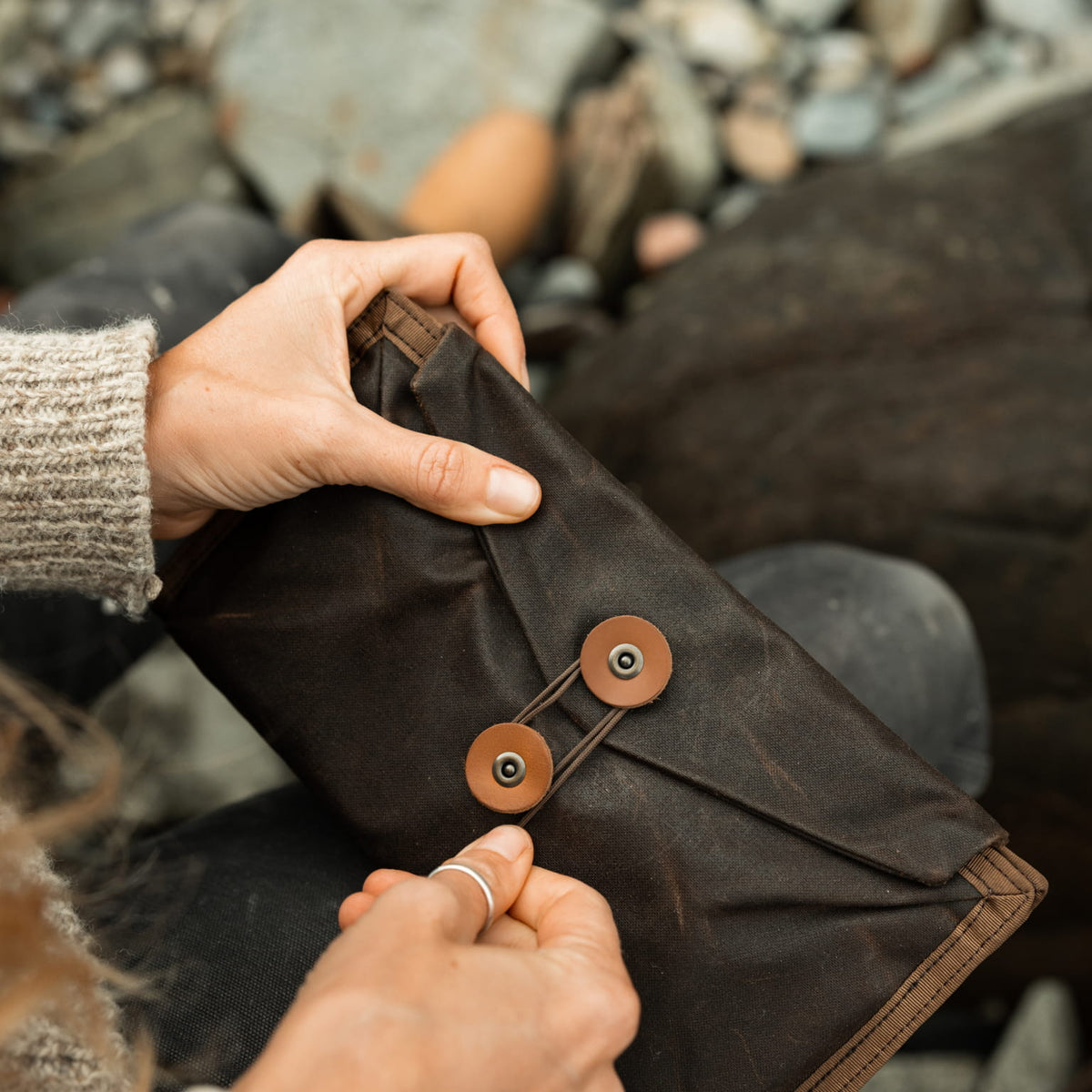 Evergoods Civic Access Pouch 1 L Waxed Canvas