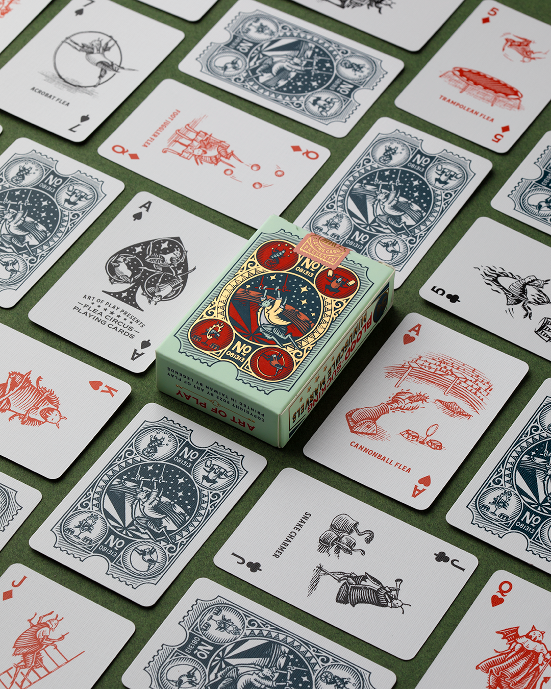 Mini Flea Circus Playing Cards