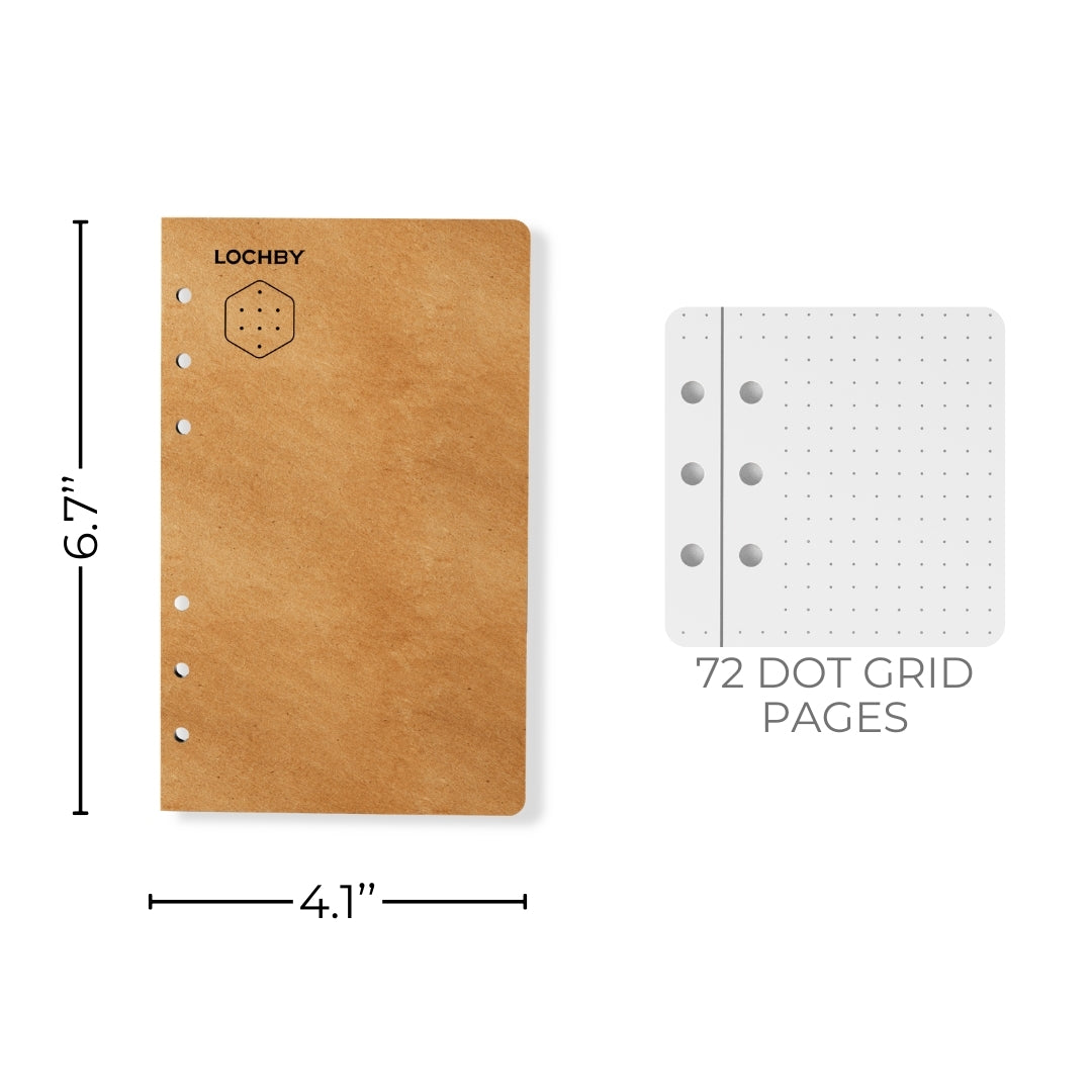 Lochby A7 Binder Refills 4-Pack