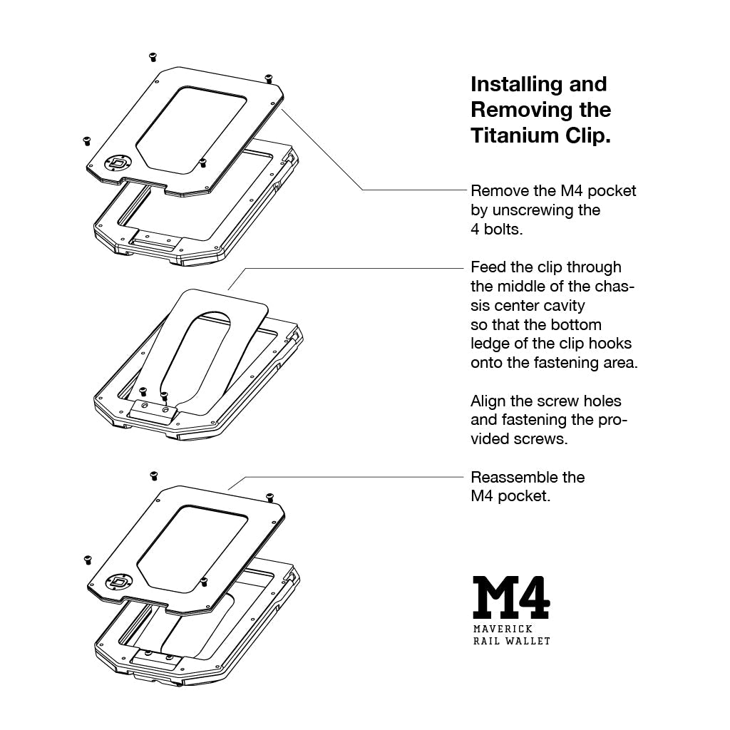 M4 Titanium Money Clip