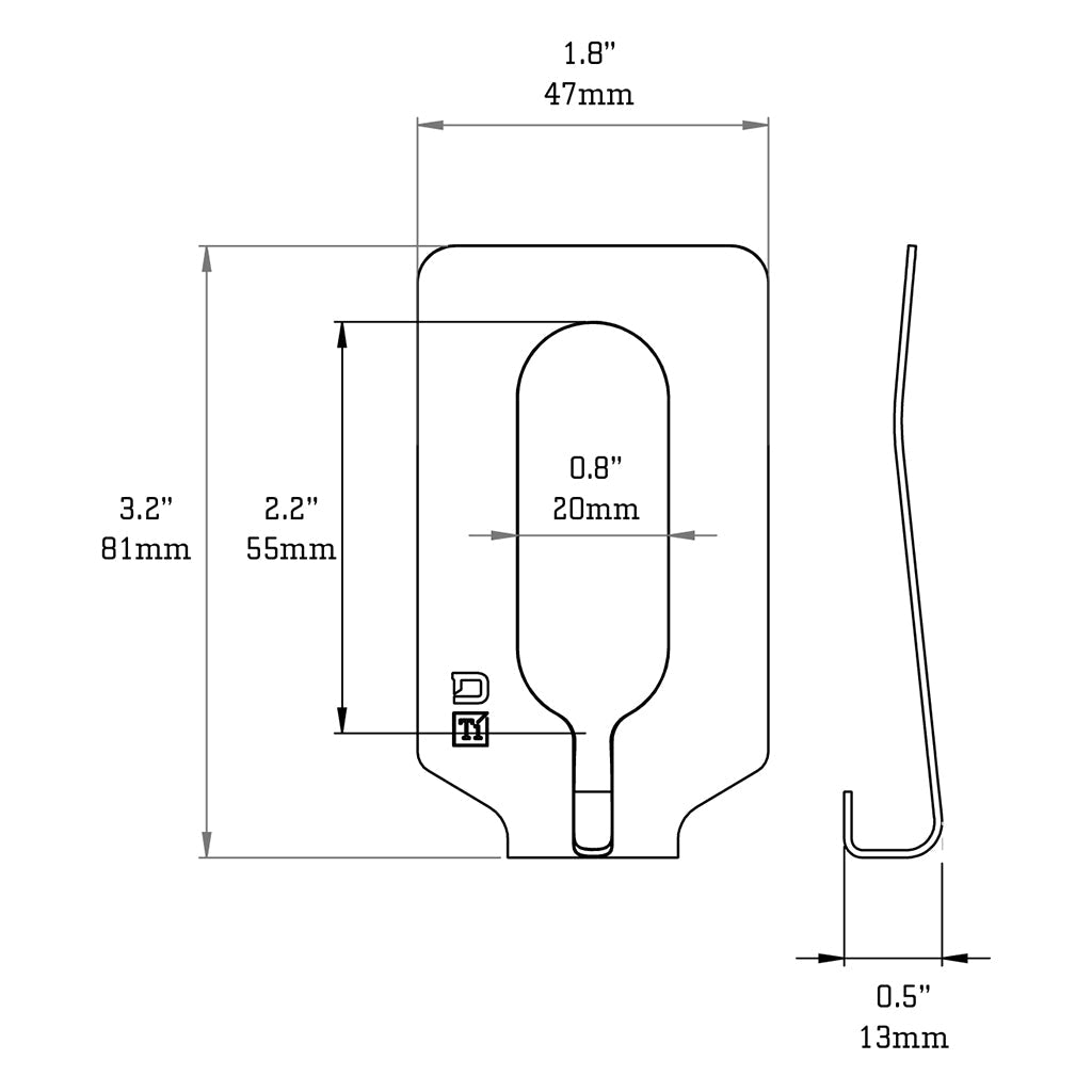 M4 Titanium Money Clip