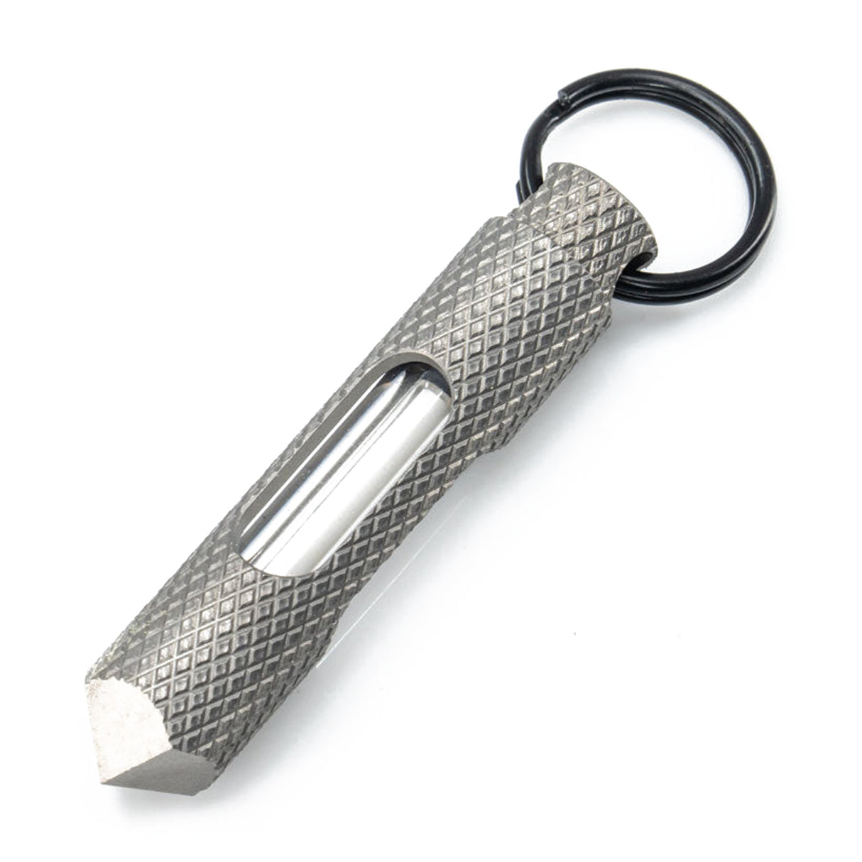 Knurled Glow Fob Titanium
