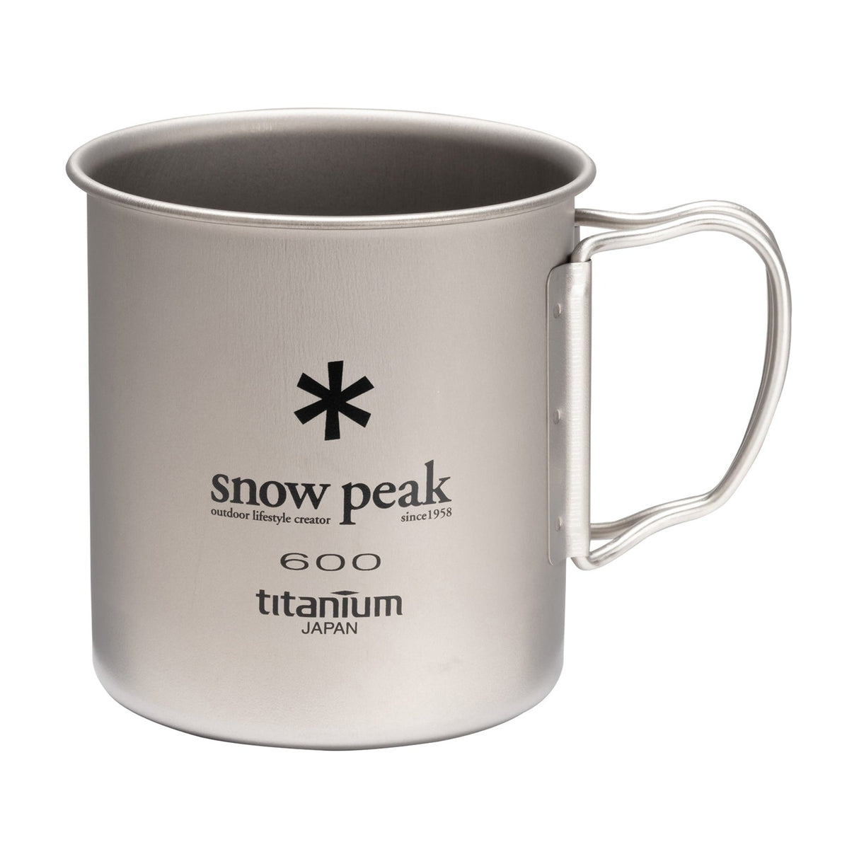 Snow Peak Titanium Single Wall Mug 600 ml
