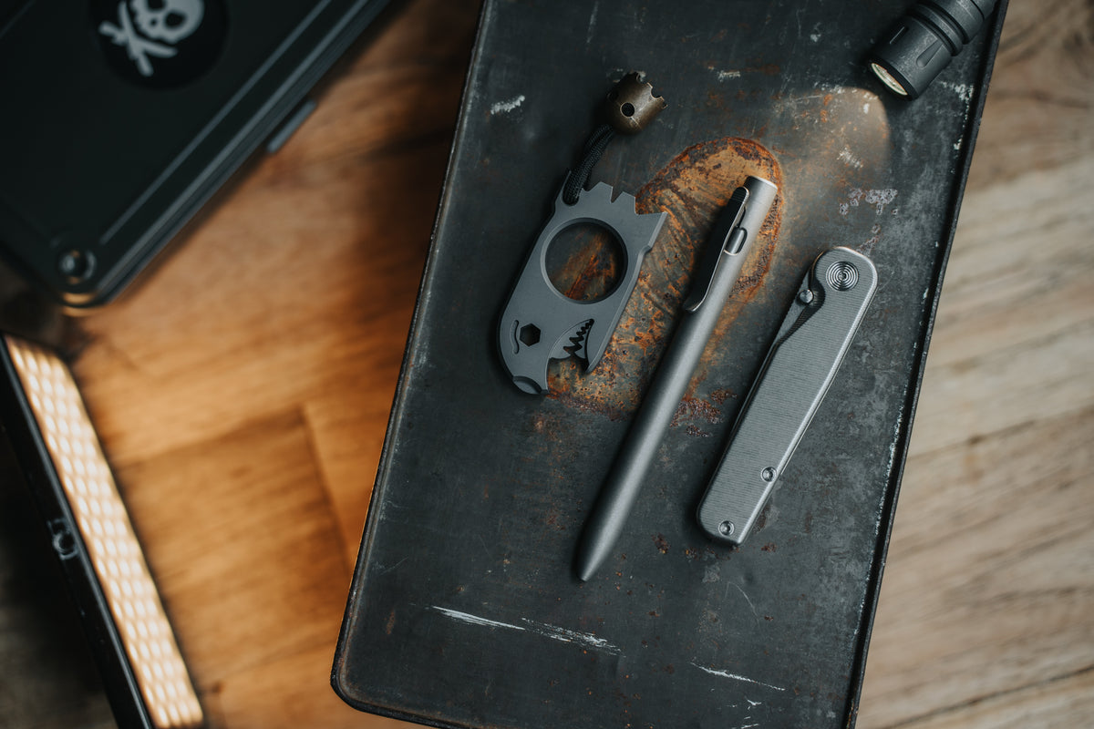Tactile Turn Clip Action Titanium Pen