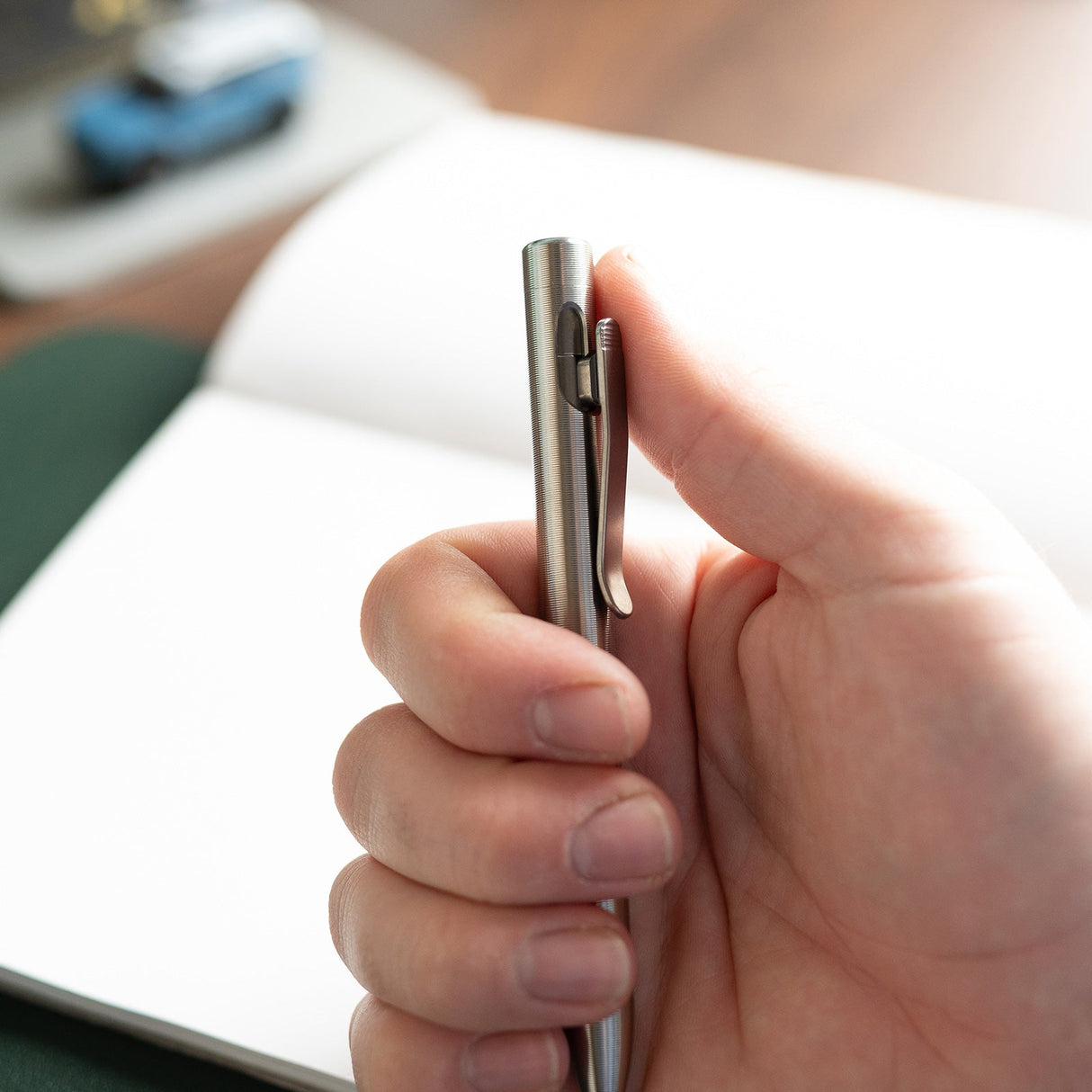 Tactile Turn Clip Action Titanium Pen