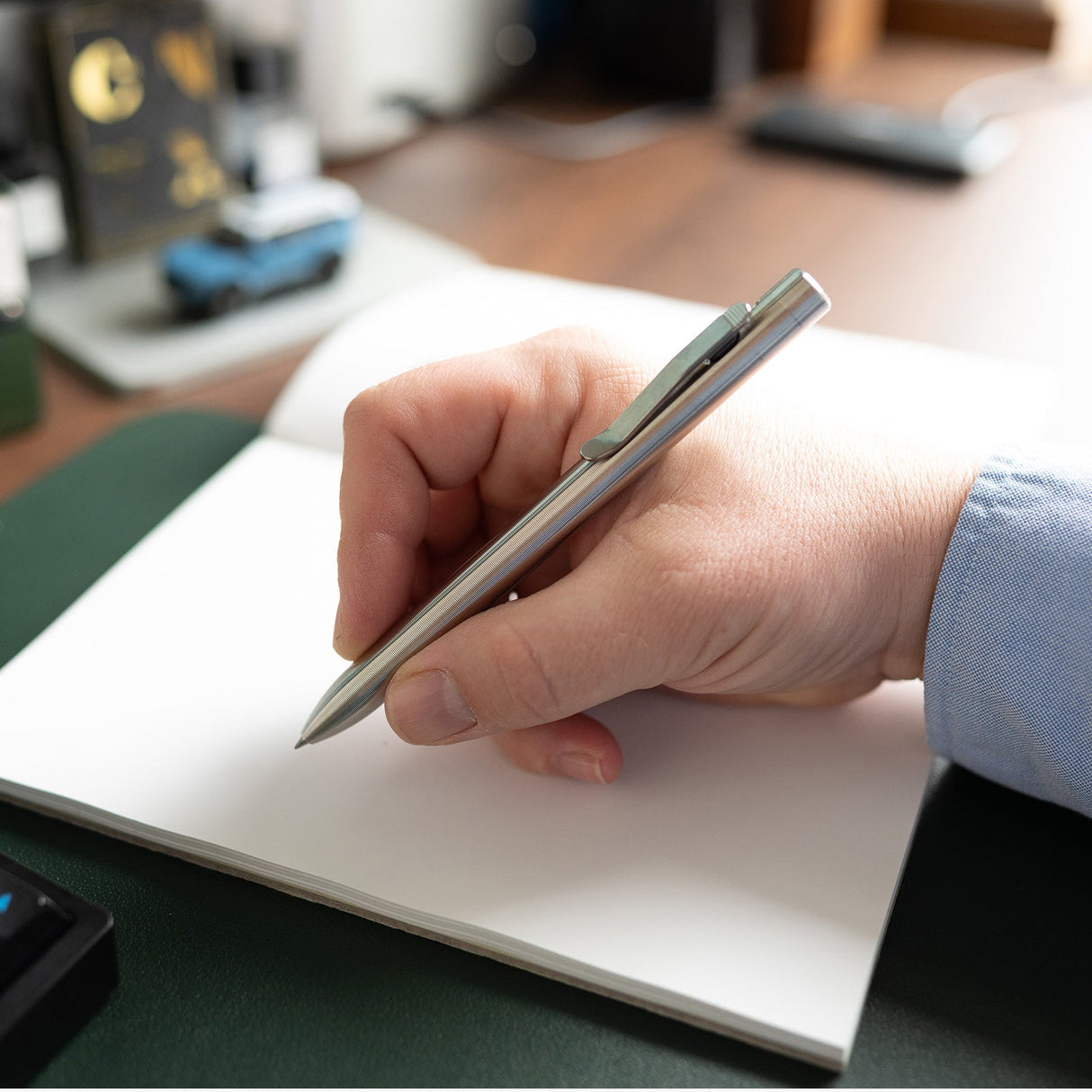 Tactile Turn Clip Action Titanium Pen