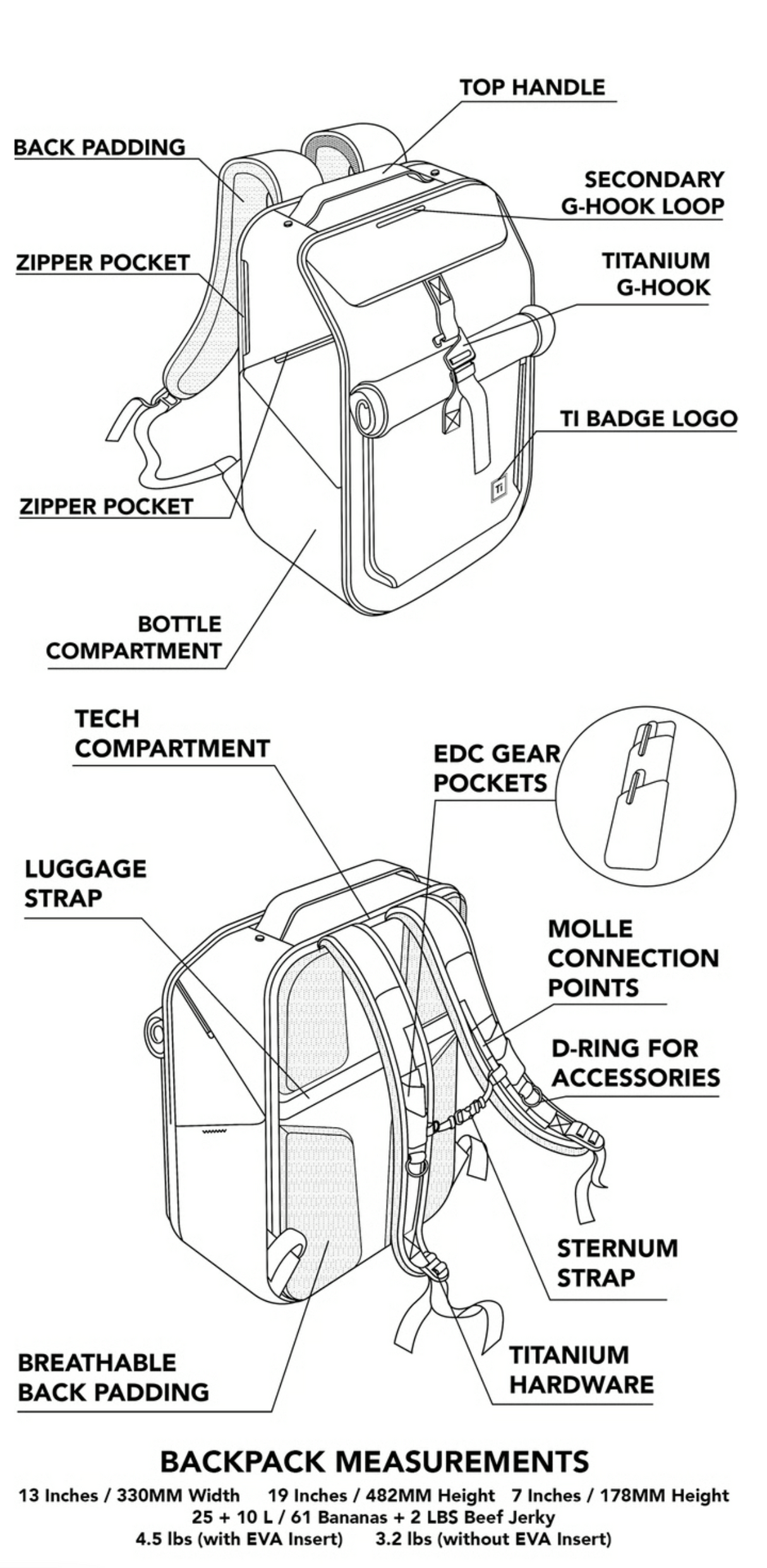 Ti EDC Backpack