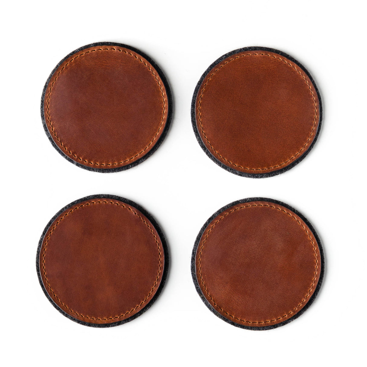 Leather Coasters 4-Pack